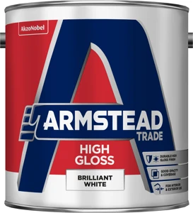 Armstead Trade High Gloss Paint Brilliant White 2.5L